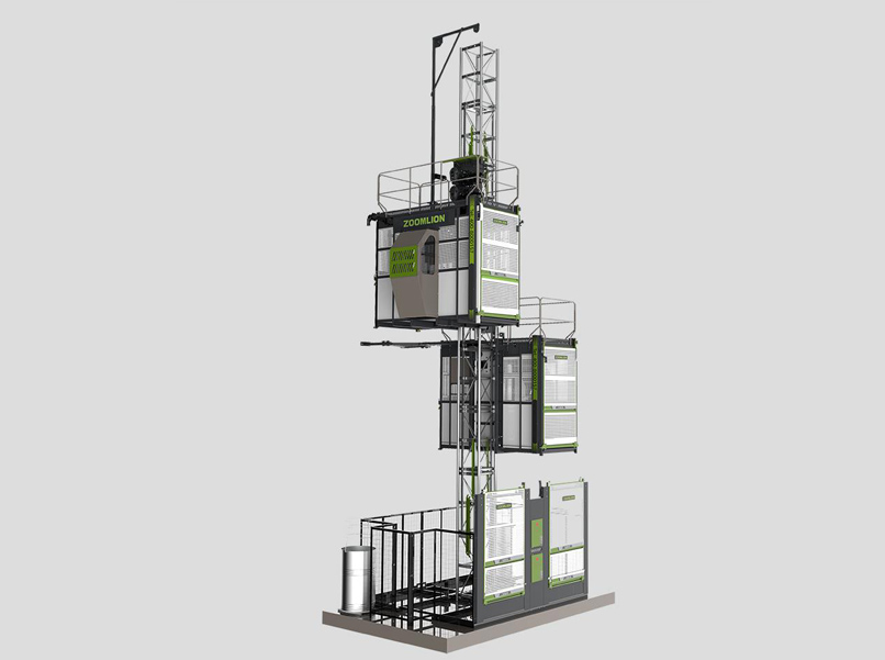 中聯重科高速變頻施工升降機主要用于超高層建設SC200/200BG(BWM-3S)